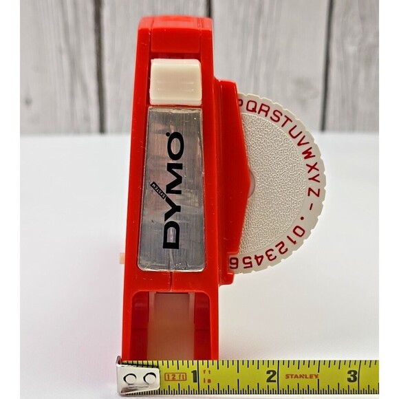 Dymo 1780 Label Maker Vintage Orange Tape Not Included 3/8 1/4 Mid-Century - Picture 10 of 10